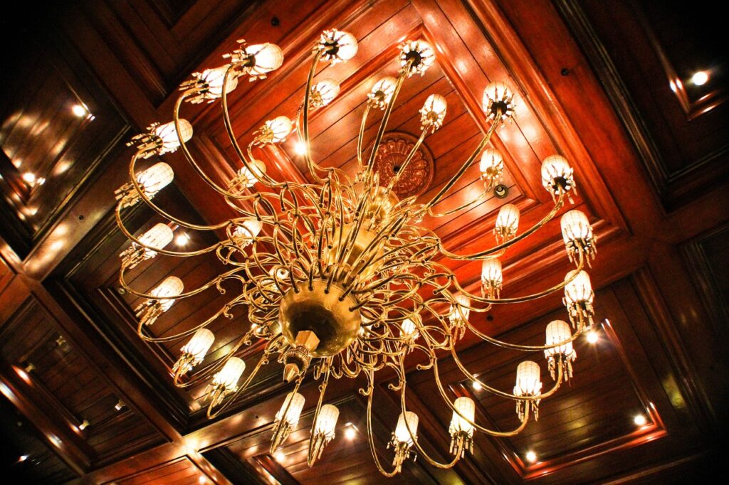 Features of a Murano Art Glass Chandelier