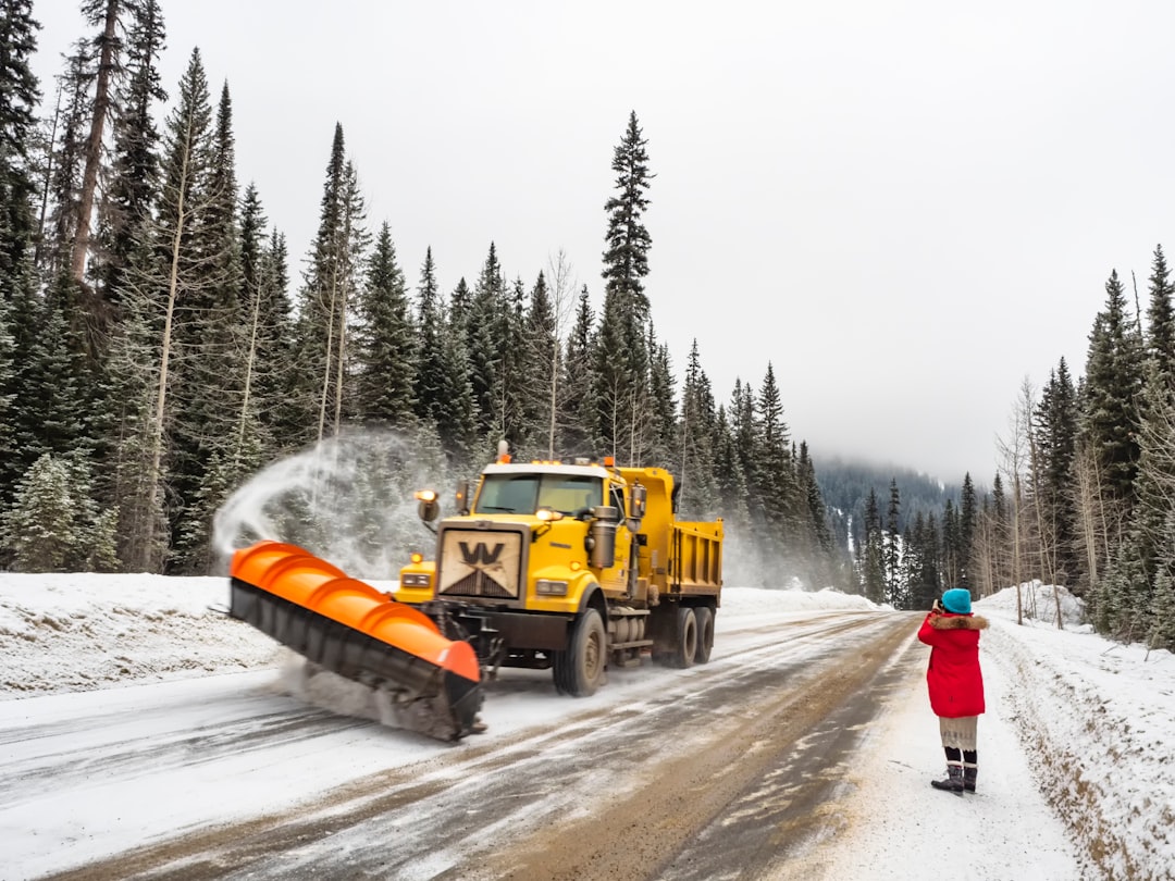 yellow dump truck on focus photography
