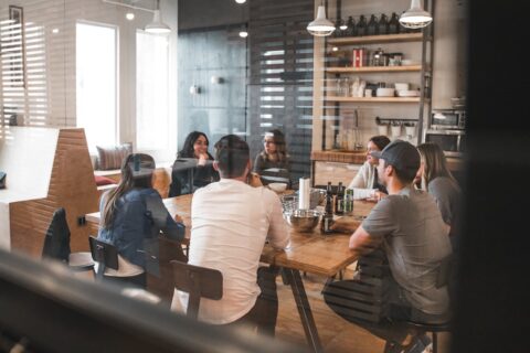 people sitting on chair